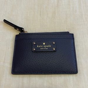 kate spade zip top card wallet